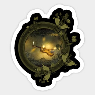 Awesome violin Sticker